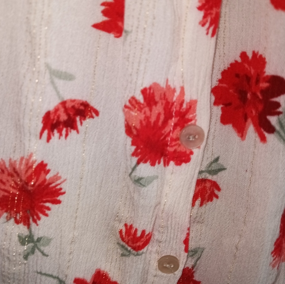 Cato floral print shirt size 18/20 - Picture 6 of 7